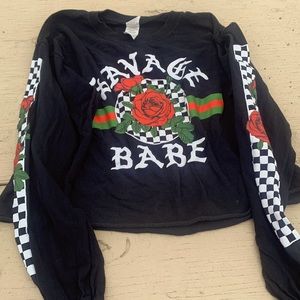 Savage Babe Crop Long Sleeve